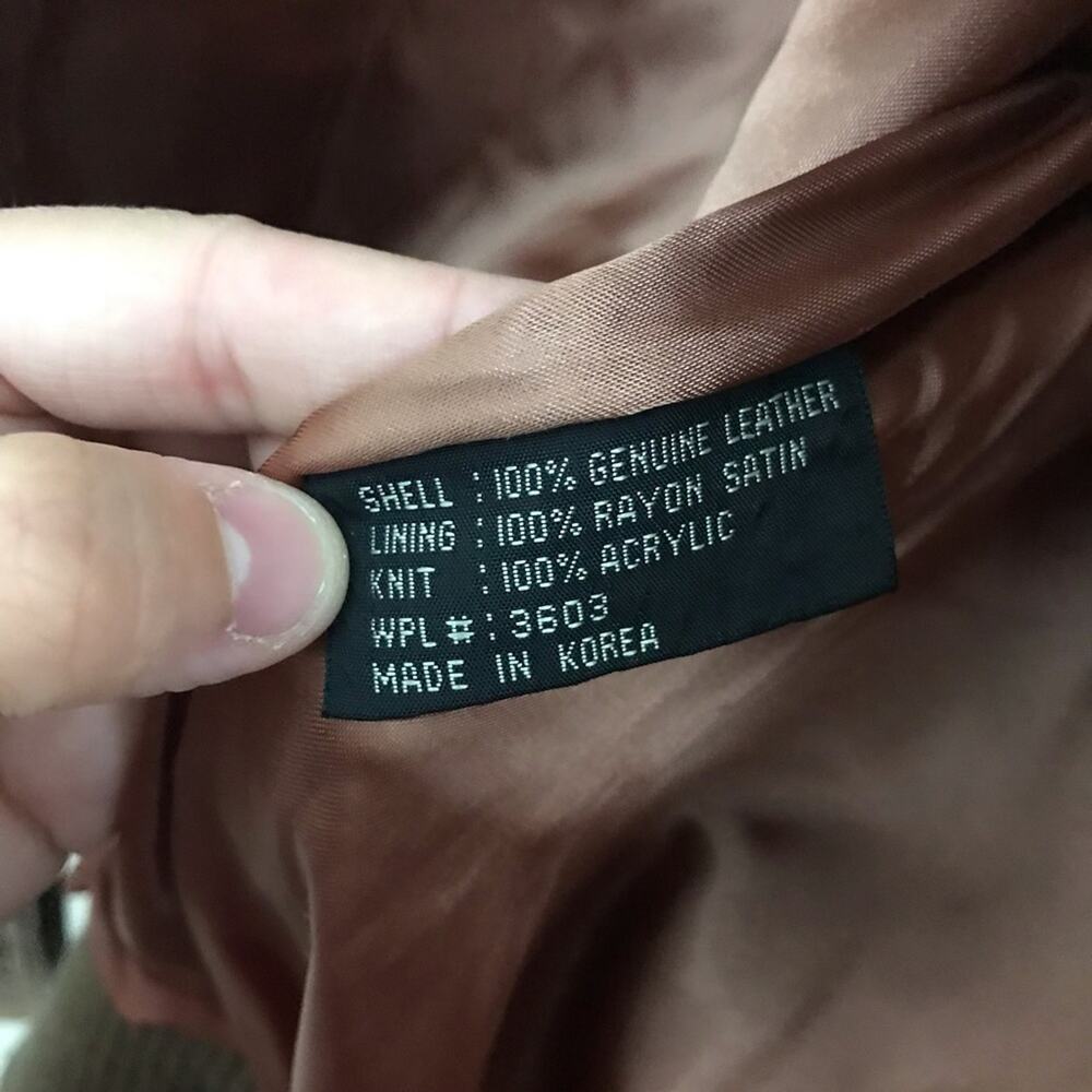 Women's Tan Leather Jacket - Picture 8 of 8